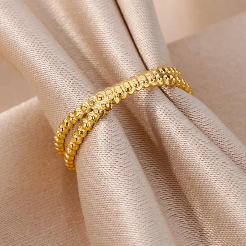Stainless Steel Ring for Women Men Jewelry Accessories Vintage Couple Ring Simple Adjustable Open Love Ring Waterproof Jewelry
