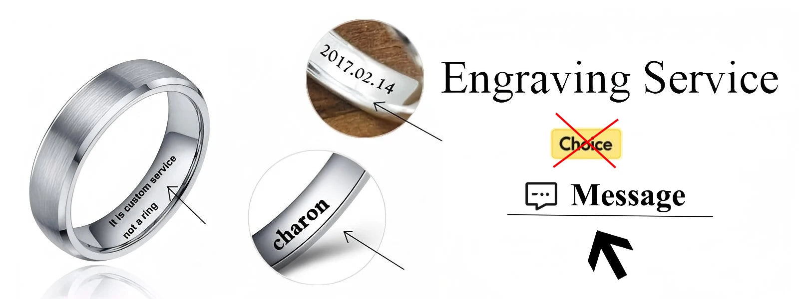 Tigrade Couple Ring High Polish Dome Heart Shape Inlay Titanium Rings for Men Women Wedding Band Jewellery Lover Rings Gift