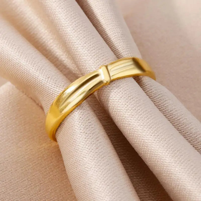 Stainless Steel Ring for Women Men Jewelry Accessories Vintage Couple Ring Simple Adjustable Open Love Ring Waterproof Jewelry